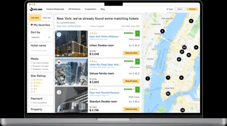 Yarvel booking dashboard